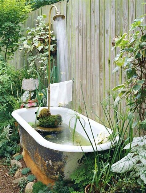 clawfoot tub water feature